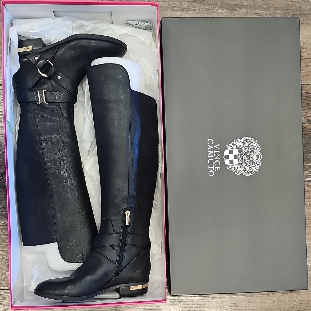 Vince, Camuto, Black, Over the Knee,  Boots, Casual, Classic, Travel, Office